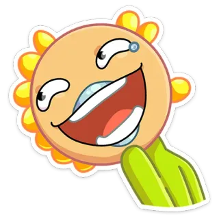 😂 8a1969b7 Dessin animé, Personnage, Rire, Sourire, Joyeux, Mignon telegram sticker