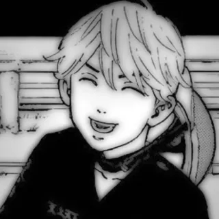 🎭 47abae25 anime, manga, tersenyum, karakter telegram sticker