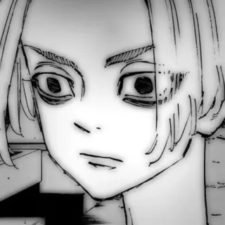 🎭 4a7be50d Anime, Manga, Karakter, Potret, Skala abu-abu telegram sticker