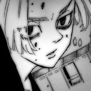 🎭 835209d5 Anime, Manga, Karakter, Hitam Putih telegram sticker