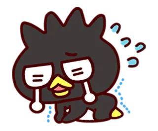 🐣 ef0b68c4 Badtz-Maru Badtz-Maru, Sanrio, penguin, menangis, sedih telegram sticker