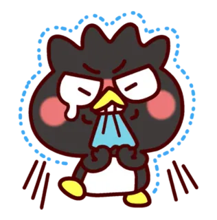 😠 dfa1be8e Badtz-Maru cartone animato, pinguino, Badtz-Maru, Sanrio, personaggio telegram sticker
