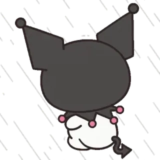 😊 3adf580a Kuromi クロミ, サンリオ, キャラクター, アニメ, 漫画 telegram sticker