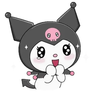 😊 7a3a9942 Kuromi クロミ, サンリオ, かわいい, カワイイ, アニメ, キャラクター, ステッカー telegram sticker