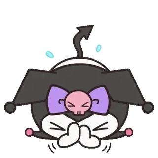 😊 a4a41561 Kuromi クロミ, サンリオ, 漫画, キャラクター, アニメ, 可愛い telegram sticker