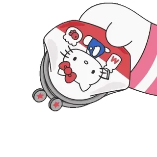 😊 a88b7b03 Hello Kitty ハローキティ, 小銭入れ, かわいい, 可愛い, サンリオ, 猫 telegram sticker