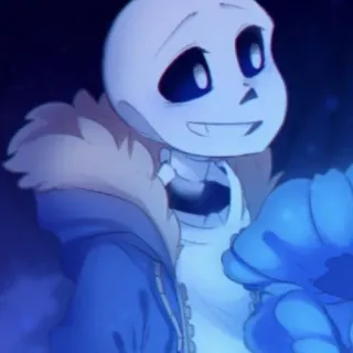 ☠️ fb0bd3b4 Sans Undertale sans, undertale, skelet, schattig whatsapp sticker