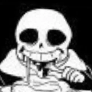 😄 137f2fff Sans Undertale санс, андертейл, видеоигра, скелет, персонаж telegram sticker
