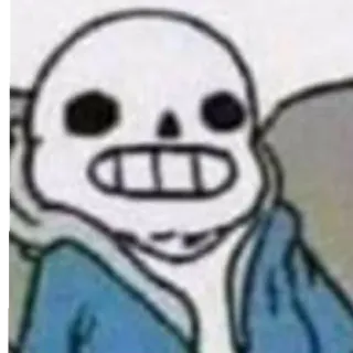 😄 3ba5c3f1 Sans Undertale Undertale, Санс, Видеоигра, Скелет telegram sticker