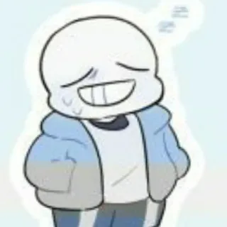 😄 44c2fb36 Sans Undertale Санс, Undertale, Персонаж видеоигры telegram sticker