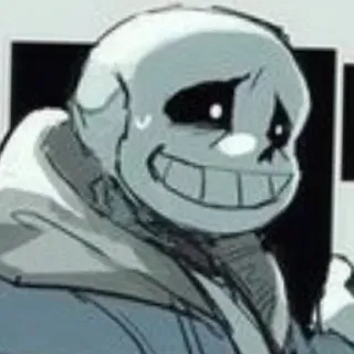 😄 573b5b61 Sans Undertale санс, андертейл, скелет, видеоигра, персонаж telegram sticker