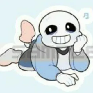 😄 5f7bd227 Sans Undertale скелет, Undertale, Санс, видеоигра, персонаж telegram sticker