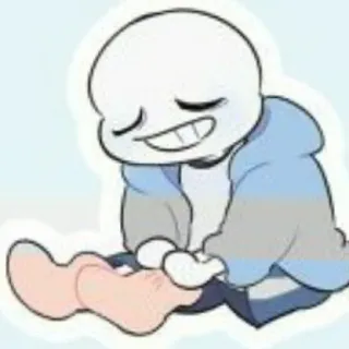 😄 95ffedee Sans Undertale Санс, Undertale, персонаж, видеоигра telegram sticker