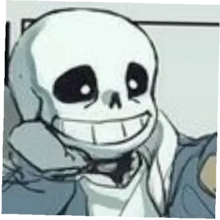 😄 9e58e28b Sans Undertale Санс, Undertale, скелет, видеоигра, персонаж telegram sticker