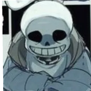 😄 b2d8a2cb Sans Undertale Санс, Undertale, скелет, видеоигра, персонаж telegram sticker
