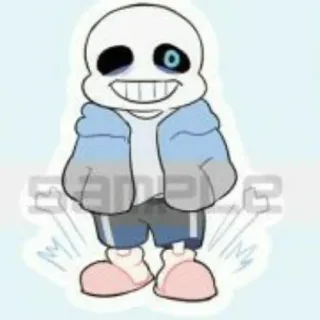 😄 cc3a6ab2 Sans Undertale Санс, Undertale, мультфильм, видеоигра, скелет telegram sticker