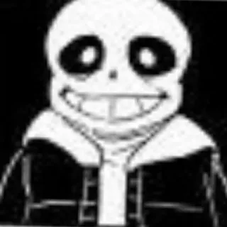 😄 d48fdfb6 Sans Undertale Санс, Undertale, скелет, видеоигра, персонаж telegram sticker