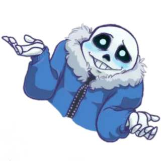 😜 26efcd57 Sans Undertale scheletro, videogioco, Undertale, personaggio, mostro whatsapp sticker