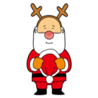 🦌 23087ffb santa, navidad, fiestas, dibujos animados, reno telegram sticker