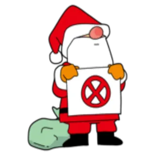 ❌ 7dbd4004 Santa Claus Papá Noel, navidad, dibujos animados, fiesta, diciembre, festivo telegram sticker