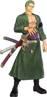 ✨ 816a9cf1 Roronoa Zoro One Piece Anime, Pedang, Hijau, Bajak laut, Topi jerami telegram sticker