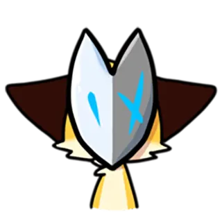 🙅 ce5239cb 여우, 마스크, 동물, 만화, 귀여운, 디지털 아트, 일러스트 telegram sticker