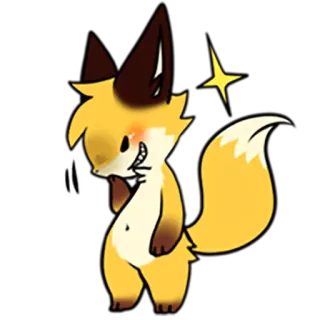 😈 da43d0cf 여우, 만화, 동물, 귀여운, 스티커, 털복숭이 telegram sticker