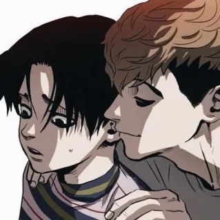🌟 591415a9 Killing Stalking yaoi, horror, lgbt, manhwa, killing stalking, BL, manga telegram sticker
