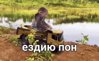 🦧 bec36e57 ездию пон ลิง, รถบรรทุก, ตลก, เอป, สัตว์, ขับรถ telegram sticker