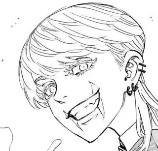 💊 de7b91ad anime, manga, smile, face, character whatsapp sticker