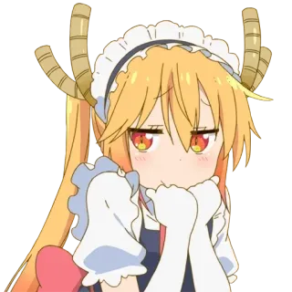 🤗 2d860e81 Tohru Miss Kobayashi's Dragon Maid Anime, Dragón, Maid, Linda, Tohru, Kobayashi telegram sticker