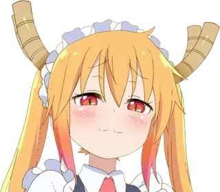 😏 35727c12 Tohru Miss Kobayashi's Dragon Maid Anime, Dragón, Sirvienta, Tohru, Lindo, Kawaii telegram sticker