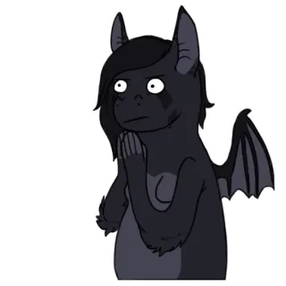 👏 501489a2 mostro, creatura, ali, cartone animato, fantasy, carino, personaggio whatsapp sticker