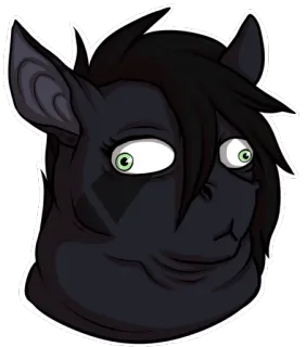 😐 c4704c4d Cartone animato, Animale, Furry, Mammifero, Personaggio, Illustrazione whatsapp sticker