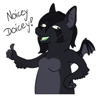 👍 cabeb306 Noicey Doicey! Furry, Drago, Pollice in su, Cartone animato, Carino, Sticker whatsapp sticker