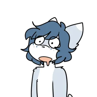 💧 b150f046 cartoon, expression, character, furry whatsapp sticker