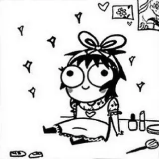 🥰 399789c3 cartoon, anime, girl, cute whatsapp sticker