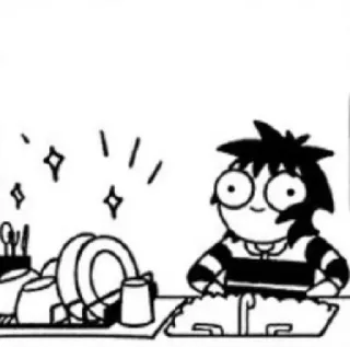 😃 49af8772 cartoon, dishes, cleaning, illustration, sparkling whatsapp sticker