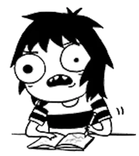 😣 0506b568 karakter, kartun, gambar, ilustrasi, sketsa, orang whatsapp sticker