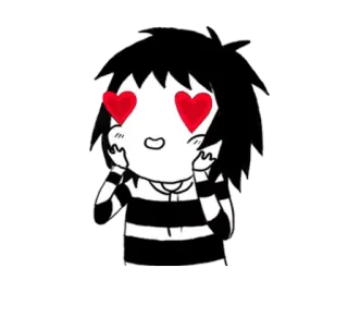 😍 d7a9f0cc kartun, cinta, mata hati, imut, anime, manga whatsapp sticker