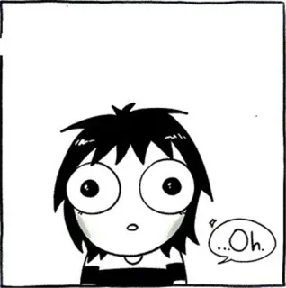 😮 9957234d ...Oh. hoạt hình, hình minh họa, cô gái, truyện tranh, ồ whatsapp sticker