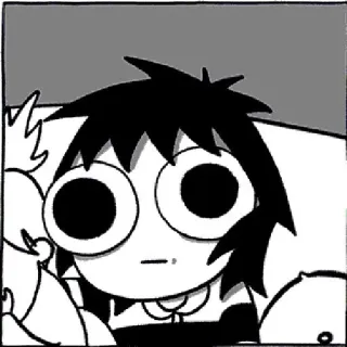 😳 d0ed3e56 Phim hoạt hình, Anime, Manga, Truyện tranh, Nhân vật, Minh họa, Đen trắng whatsapp sticker