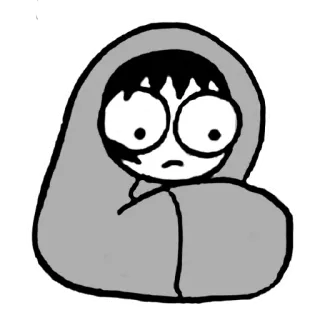 😔 1e965b3b Cartone animato, Disegno, Personaggio, Carino, Schizzo telegram sticker