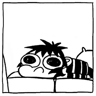 😔 317d0e44 cartone animato, personaggio, disegno, illustrazione, adesivo telegram sticker