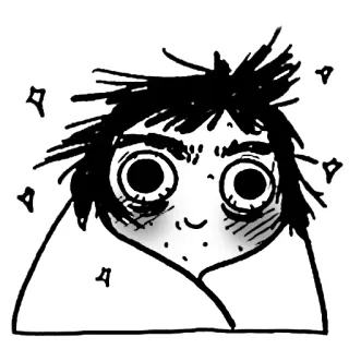 ☺️ 66a80bcf Cartone animato, Assonnato, Stanco, Mattina, Personaggio, Scarabocchio, Indisposto telegram sticker