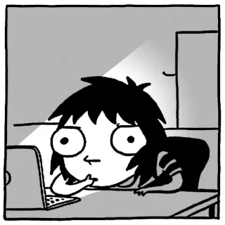 😐 c65c8554 dito medio, cartone animato, scrivania, computer, offensivo, gesto telegram sticker