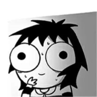 🤔 5bfc6271 kartun, ilustrasi, gugup, gadis, karakter whatsapp sticker