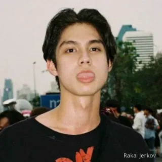 🖱 29883e67 Rakai JERKOV person, man, tongue, portrait, male telegram sticker