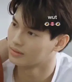 👄 35fb189c wut 밈, 웃긴, 눈, 입술, 표정 telegram sticker