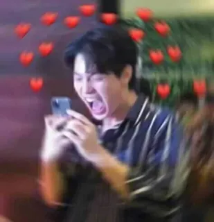 ❤️ 4748c2ba 반응, 사랑, 신남, 행복, 하트, 밈 telegram sticker